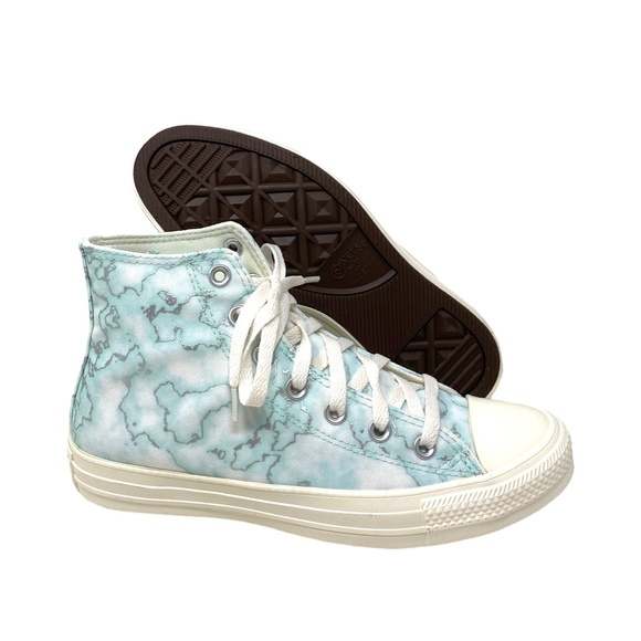 Converse CTAS HI All Star High Top Blue Light Dew Women Canvas Sneakers A02035C - Picture 6 of 9